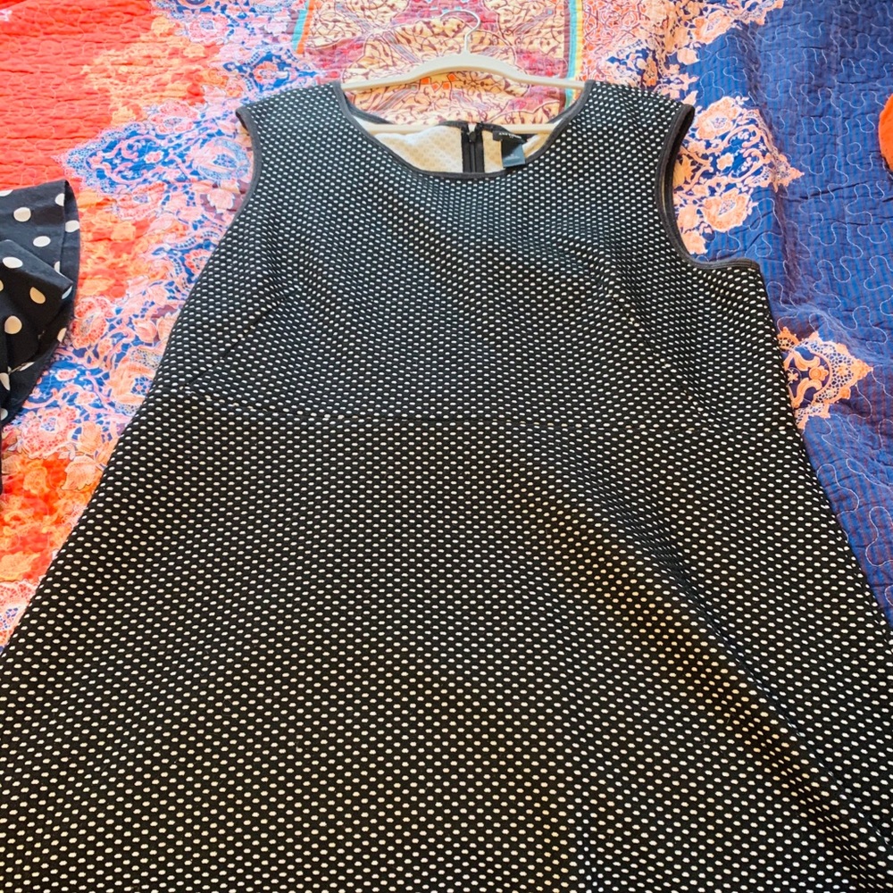 Knit Dress with Modern Art Deco Pattern